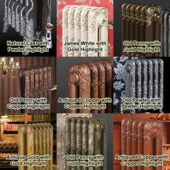 Paladin Shaftsbury 740mm High 7 Section Electric Cast Iron Radiator with 2000w Heating Element 12 Paladin Shaftsbury 740mm High 7 Section Electric Cast Iron Radiator with 2000w Heating Element -Radiators Shop Paladin Highlight Paint Effect 460 4