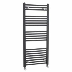 Nuie - Straight Ladder Towel Rail 500 x 1150mm - Anthracite - MTY105