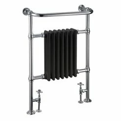 Burlington Trafalgar Black Heated Towel Rail Radiator