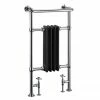 Burlington Bloomsbury Black Heated Towel Rail Radiator - R2CHRBLA -Radiators Shop R2CHRBLA p