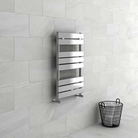 Milan 500 x 840mm Heated Towel Rail (incl. Valves + Electric Heating Kit) 7 Milan 500 x 840mm Heated Towel Rail (incl. Valves + Electric Heating Kit) - Image 5