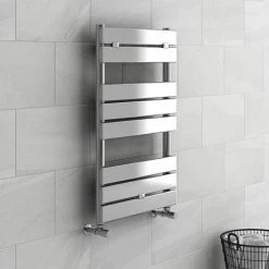 Milan Heated Towel Rail 840mm x 500mm Chrome