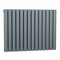Zeto Horizontal Double Panel Radiator - Anthracite (633 x 826mm)