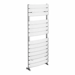 Milan Curved Heated Towel Rail 1213mm x 493mm Chrome