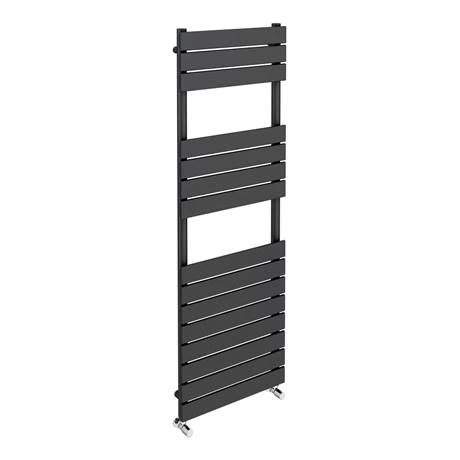 Milan Anthracite 1500 x 500mm Flat Panel Heated Towel Rail - 15 Sections 4 Milan Anthracite 1500 x 500mm Flat Panel Heated Towel Rail - 15 Sections - Image 2