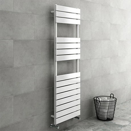 Milan White 1500 x 500mm Heated Towel Rail 3 Milan White 1500 x 500mm Heated Towel Rail