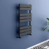 Milan Matt Black 840mm x 500mm Heated Towel Rail -Radiators Shop RAD8MB prod