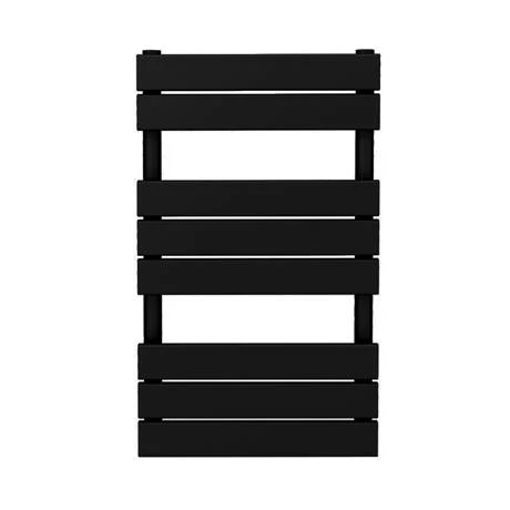 Milan Matt Black 840mm x 500mm Heated Towel Rail 4 Milan Matt Black 840mm x 500mm Heated Towel Rail - Image 2