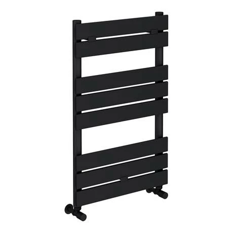 Milan Matt Black 840mm x 500mm Heated Towel Rail 5 Milan Matt Black 840mm x 500mm Heated Towel Rail - Image 3
