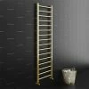 Arezzo 1600 x 500mm Brushed Brass Straight Heated Towel Rail -Radiators Shop RDBBT165 n p