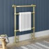 Chatsworth Savoy Brushed Brass Traditional Heated Towel Rail Radiator -Radiators Shop SAVBB9 np