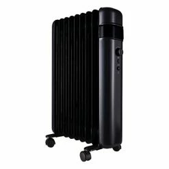 TCP Smart 2000W Black Wi-Fi Energy Saving Portable Free-Standing Oil 9 Finned Radiator