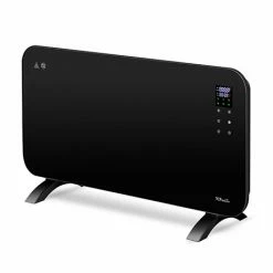 TCP Smart 1500W Black Wi-Fi Energy Saving Fixed or Portable Glass Panel Heater