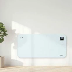 TCP Smart 2000W White Wi-Fi Energy Saving Fixed or Portable Glass Panel Heater -Radiators Shop SMARADGWH2000 D5 460