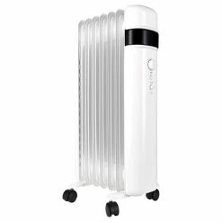 TCP Smart 1500W White Wi-Fi Energy Saving Portable Free-Standing Oil 7 Finned Radiator