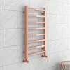 Brooklyn Square 800 x 500mm Rose Gold Heated Towel Rail