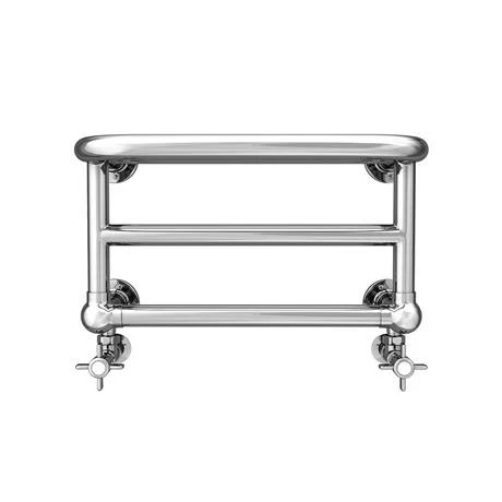 Chatsworth Traditional 300 x 500mm Chrome Heated Towel Rail Shelf 5 Chatsworth Traditional 300 x 500mm Chrome Heated Towel Rail Shelf - Image 3
