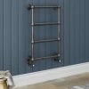 Bloomsbury Black Nickel 498 x 748mm Wall Mounted Towel Rail -Radiators Shop TR18 BN n p