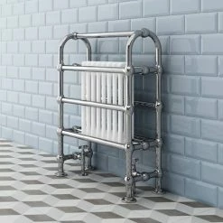 Crosby Traditional Freestanding Towel Rail Column Radiator (850 x 673mm) -Radiators Shop TR20 n d4 460