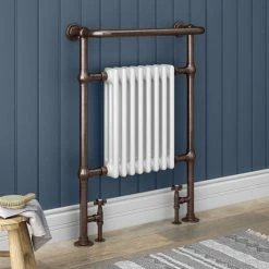 Chatsworth Savoy Antique Copper Traditional Heated Towel Rail Radiator