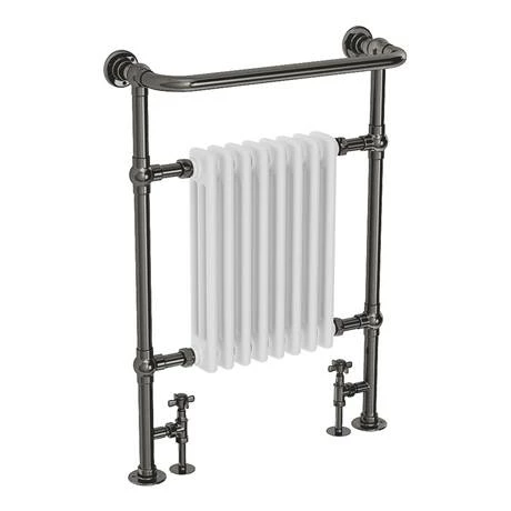 Chatsworth Savoy Black Nickel Traditional Heated Towel Rail 4 Chatsworth Savoy Black Nickel Traditional Heated Towel Rail - Image 2