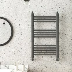Keswick Anthracite Traditional 500 x 800mm Heated Towel Rail
