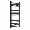 Toreno Black W300 x H800mm Heated Towel Rail - Straight 2 Toreno Black W300 x H800mm Heated Towel Rail - Straight -Radiators Shop TRB380 prod1