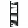 Toreno Black Curved W400 x H1000mm Heated Towel Rail -Radiators Shop TRB410C p