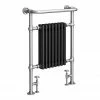 Chatsworth Savoy Traditional Heated Towel Rail Radiator (Chrome & Anthracite Grey)
