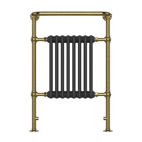 Chatsworth Savoy Traditional Heated Towel Rail Radiator (Brushed Gold & Anthracite Grey) 4 Chatsworth Savoy Traditional Heated Towel Rail Radiator (Brushed Gold & Anthracite Grey) - Image 2