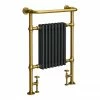 Chatsworth Savoy Traditional Heated Towel Rail Radiator (Brushed Gold & Anthracite Grey) -Radiators Shop TRD01VGA p