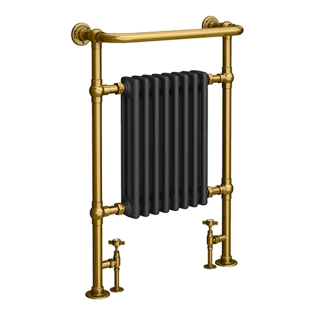 Chatsworth Savoy Traditional Heated Towel Rail Radiator (Brushed Gold & Anthracite Grey) 3 Chatsworth Savoy Traditional Heated Towel Rail Radiator (Brushed Gold & Anthracite Grey)
