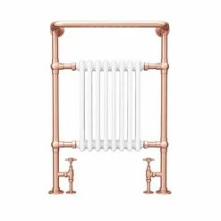 Chatsworth Savoy Rose Gold Traditional Heated Towel Rail Radiator -Radiators Shop TRRG01 d3 460