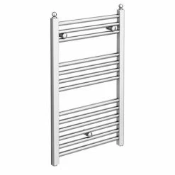 Trafalgar W500 x H800mm Traditional Heated Ladder Towel Rail - Straight -Radiators Shop TS58BC detail03 460