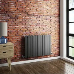 Urban Horizontal Radiator - Anthracite - Single Panel (600mm High)