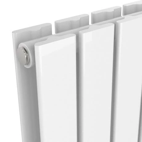 Urban 1800 x 456mm Vertical Double Panel White Radiator 4 Urban 1800 x 456mm Vertical Double Panel White Radiator - Image 2