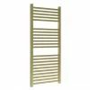 Venice Cubo Heated Towel Rail - Brushed Brass (1110 x 500mm) -Radiators Shop VCTR115BB p