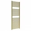 Venice Cubo Heated Towel Rail - Brushed Brass (1420 x 500mm)