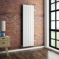 Urban Vertical Radiator - White - Double Panel (1600mm High)