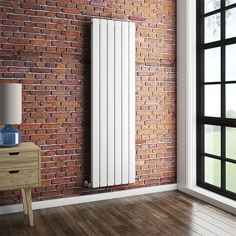 Urban Vertical Radiator - White - Double Panel (1600mm High) 2 Urban Vertical Radiator - White - Double Panel (1600mm High)