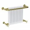 Bromley Vintage Gold Traditional Wall Hung Towel Rail Radiator (742 x 492mm) -Radiators Shop VGTWMR1 p