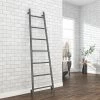 Venice Anthracite Leaning Ladder 1800 x 500mm Heated Towel Rail -Radiators Shop VNR1ANT P