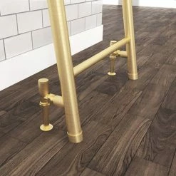 Venice Brushed Brass Leaning Ladder 1800 x 500mm Heated Towel Rail 9 Venice Brushed Brass Leaning Ladder 1800 x 500mm Heated Towel Rail -Radiators Shop VNR1BB D3 460