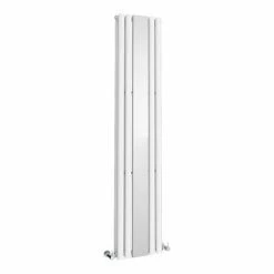 Metro Vertical Radiator with Mirror - White - Double Panel (H1800 x W382mm) -Radiators Shop VOCWM01 detail1 460