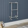 Chatsworth Traditional 700 x 400mm Chrome Cloakroom Towel Rail