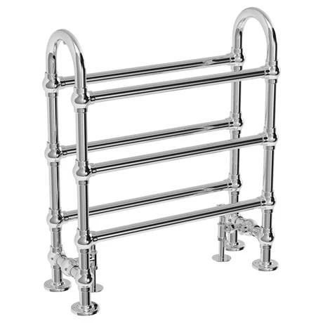 Chatsworth Traditional 778 x 683mm Chrome Freestanding Towel Rail 4 Chatsworth Traditional 778 x 683mm Chrome Freestanding Towel Rail - Image 2