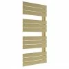 Venice Pannello Offset Heated Towel Rail - Brushed Brass (1130 x 500mm)