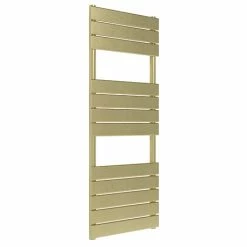 Venice Pannello Heated Towel Rail - Brushed Brass (1213 x 500mm)