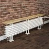 Keswick 480 x 1600mm Cast Iron Style 4 Column White Bench Radiator -Radiators Shop W16BRAD p