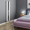 Metro Vertical Radiator with Mirror - White - Double Panel (H1800 x W500mm) -Radiators Shop WVT18X499M prod1a